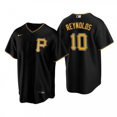 Men's Pittsburgh Pirates #10 Bryan Reynolds Nike Black Alternate Team Logo Coolbase Jersey Dzhi,We sell and wholesale Men's Pittsburgh Pirates #10 Bryan Reynolds Nike Black Alternate Team Logo Coolbase Jersey Dzhi on line form chian!